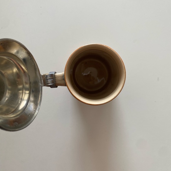 Authentic German beer stein with lid. Antique German beer mug. - Picture 9 of 15